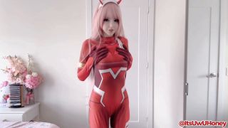6283 Sexy Zero Two Cosplay Try-On & Striptease-1