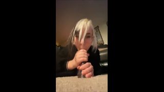 BigTittyGothEgg, Thicc PAWG Babe Clear Dildo Climax Riding Videl Onlyfans (Teen)-1