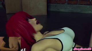 SluttyScarlett30 - F.U.T.A. Sentai Squad Big Tit Redhead's Futanari Cock Gushes with Cum During Creampie Slut-2