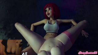 SluttyScarlett30 - F.U.T.A. Sentai Squad Big Tit Redhead's Futanari Cock Gushes with Cum During Creampie Slut-3