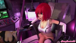 SluttyScarlett30 - F.U.T.A. Sentai Squad Big Tit Redhead's Futanari Cock Gushes with Cum During Creampie Slut-5