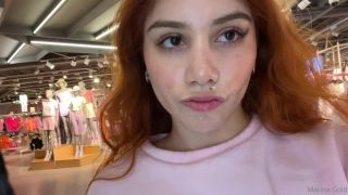 xxx video clip 3 femdom snapchat Onlyfans – Marina Gold – Cumwalk In The Mall, blowjob only on public-7