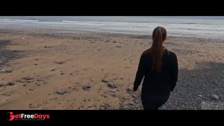 Submissive Italian beauty Silvia Soprano gets roughly dominated on a beach in Norway-0