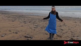 Submissive Italian beauty Silvia Soprano gets roughly dominated on a beach in Norway-1