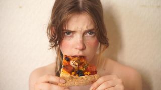 free adult video 4 LongHairLuna – Horny Slut Eats Vegan Pizza - joi - fetish porn sexy fetish-9