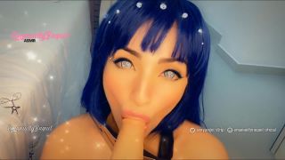 PHEmanuelly RaquelNaruto Hinata Cosplay Big Tits Cosplayer Girl Sucking Her Toy Until It Cums In Her Mouth POV Blowjob - 1080p-7