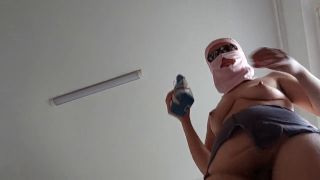 Ry Pussy Brunette hairy pussy prepares breakfast naked in the kitchen.-5