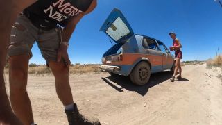 SparksGoWild - Fucking on the Hood of the Volkswagen Rabbit. Naked at the Springs [1080p] - Teen-8