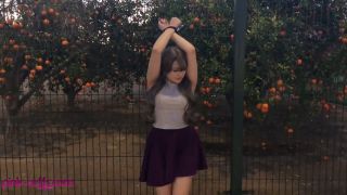 BDSM porn  BDSM  Acacia Cuffed To Fence - Bondage -2