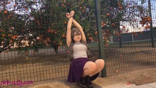 BDSM porn  BDSM  Acacia Cuffed To Fence - Bondage -5