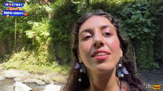 Crazy CUMWALK On Public Waterfall Full Of People Blowjob In Public Toil.-8