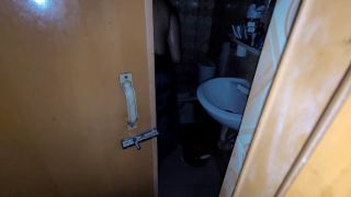 Open My stepsister was taking a shower with the door open and I was peeking in.-2
