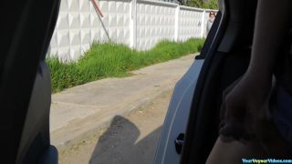 Dude flashes dick in car - Cock-1