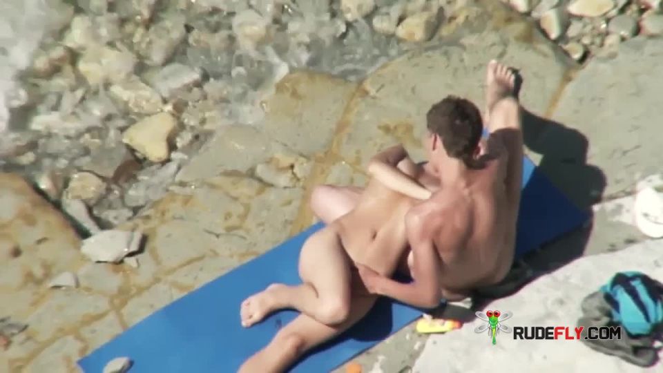 Hot sexy college teen beach voyeur  jiggly ass