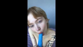 BLONDE IS PLAYING WITH A DILDO-3