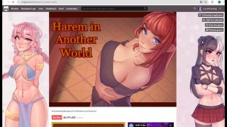 CumingGaming - HAREM In Another World [ HENTAI Game ] Ep.31 NAKED GYM workout with my BF !-9