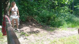 Old Sexy Hitchhiker Whore From Street Fucked In Forest With And Then Wi-4