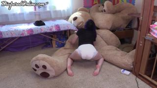DiaperedonlineBunny B Bunny Diapered on Bear-8