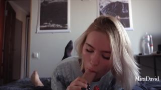 xxx video clip 41 busty blonde hairy hardcore porn | MiraDavid - Babe Gives Slobbering Deepthroat Blowjob And Takes On Belly  | hardcore-1