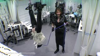 porn video 28 video porno hd bdsm porno brutal whipping Miss Miranda - Heavy Leather Hood Behind the Scenes Upside Down Suspension - FullHD 1080p, bondage on femdom porn-9