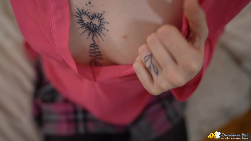 DownBlouse Jerk - Are You Staring At Me Cleavage - Cocktease, femdom mistress slave on femdom porn 