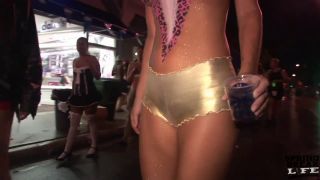 Flashing on Duval Street During Fantasy Fest (MILF porn)-1