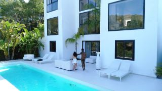 Gorgeous Girl In White Dress Cheats On Her Husband With A Black (Euro sex) Mina Moreno-3