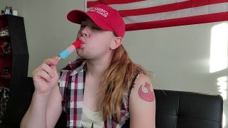 Cassie Katarn - Fourth of July MAGA Bro Sucks and Fucks Popsicle for Daddy Trump-1