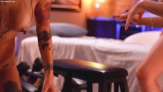 Nicole Vaunt And MiniWithTattoos Brunette Brings Tiny Asian Friend To Share (Asian girl porn)-5