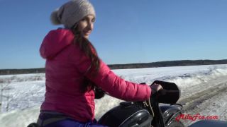 Mila Fox  I Fucked In The Winter On A Motorcycle. Creampie In Mila Fox Outdor¡ - 2160p-0