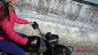 Mila Fox  I Fucked In The Winter On A Motorcycle. Creampie In Mila Fox Outdor¡ - 2160p-1