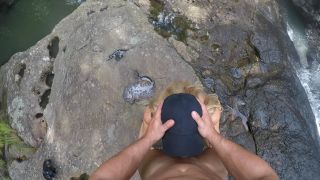 Scarlet Chase Public Waterfall Flashing & Fucking Action-6