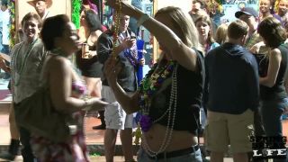 Mardi Gras Chicks on Bourbon Street SmallTits!-2