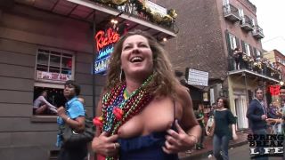 Mardi Gras Chicks on Bourbon Street SmallTits!-8