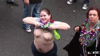 Mardi Gras Chicks on Bourbon Street SmallTits!-9