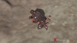 Black Girl Fucked Hard By Huge Black Cock Outdoor On A Wild Island.-7