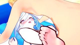 Mature Furina Fucking at the Beach - Genshin Impact-4