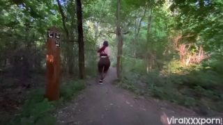  public Bishoujomom Juliette Michele Takes Her Guy For A Sex Stroll In The Woods-0