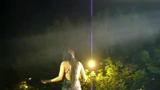 Girls dance with short dress public -2