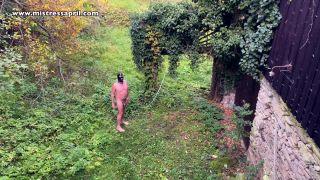 adult video clip 25 women hurt men femdom Dominatrix Mistress April starring in video ‘Exercise in the Garden’, k2s.cc on role play-0