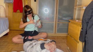 adult xxx clip 36 bikini femdom SMELL SWEATY SOCKS, foot play on fetish porn-2