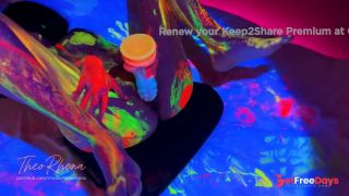 [GetFreeDays.com] Neon Glow Hardcore  Wild Fluorescent Sex on the Bed with TheoRhena Sex Film July 2023-1