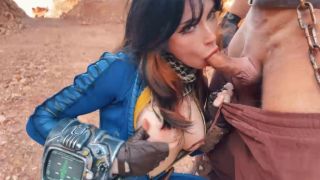 Sweetie Fox - New Fallout Cosplay Porn - Public Blowjob & Sex SD 576p - New-4