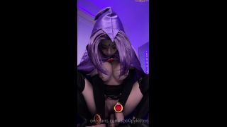 Spo0pyKitten OF Raven Dildo Riding Squirt Onlyfans (Pornstar)-6