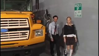 [GetFreeDays.com] Blonde student in pigtails gets fucked by two dudes in the schoolbus garage Porn Leak February 2023-0