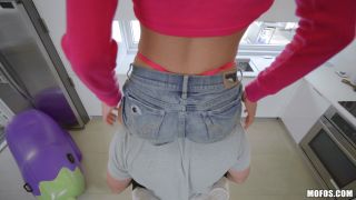 Lily Adams Tiny Hottie Takes A Huge Cock (Brunette girls porn)-1