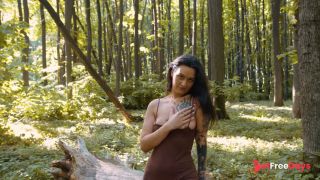 topless outdoors quick JOI - even in the woods i will make you bust your load for me-0