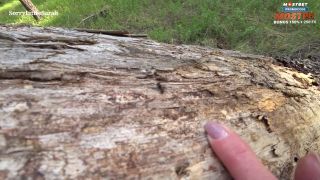 Big Ass Bitch Gets Fucked Doggystyle In The Forest POV-5