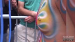 Southbeachcoeds.com- Hot Girls Getting Their Bare Tits Painted In Public On Duval Street-3