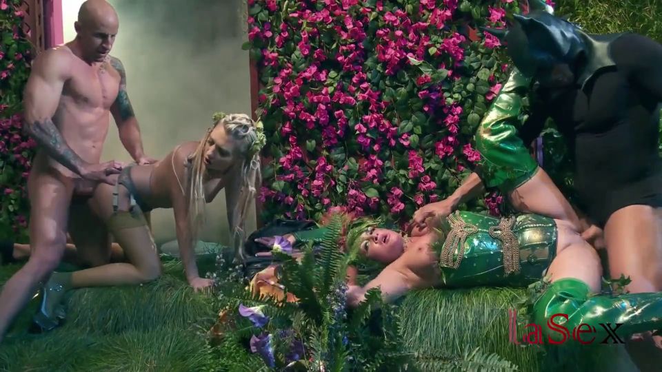 Batfuck enters poison envys garden of t and fucks his cock off.